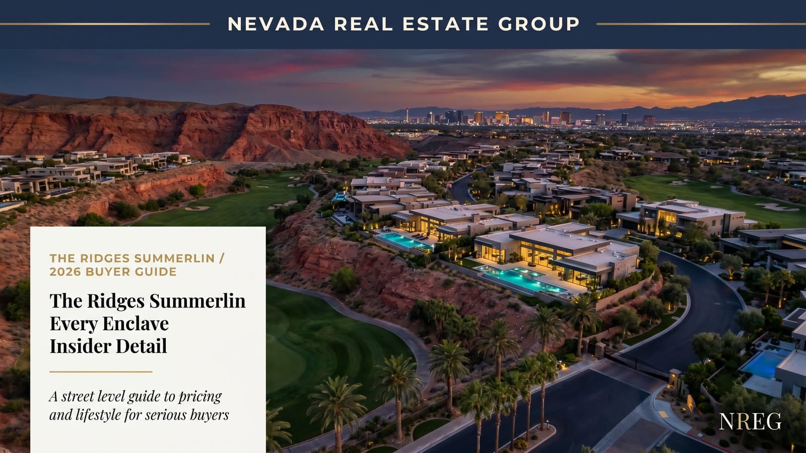 The Ridges Summerlin luxury estate with Red Rock Canyon views — Nevada Real Estate Group