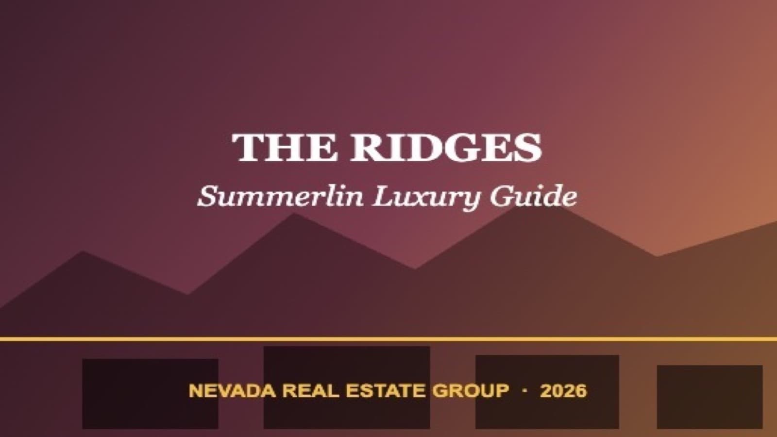 The Ridges Summerlin: Ultimate Luxury Community Guide 2026
