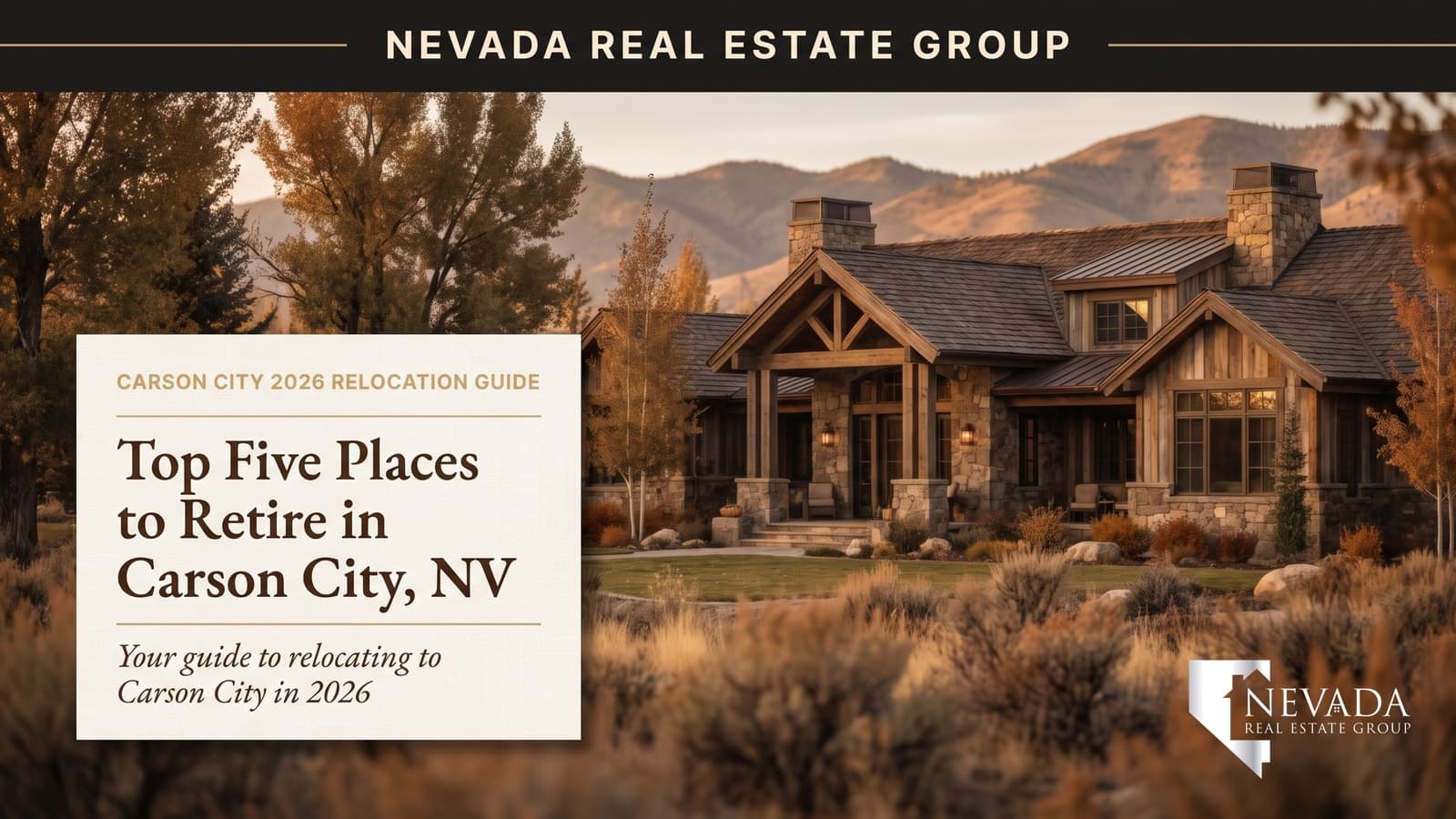 Carson City Nevada with the Sierra Nevada beyond — top places to retire in Carson City 2026