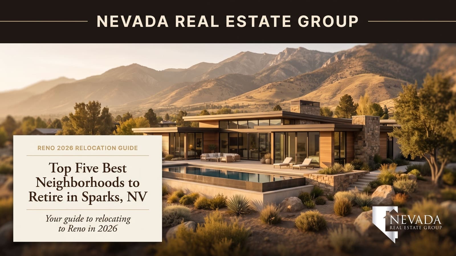 Sparks Nevada neighborhood street with Sierra Nevada mountain views — best places to retire in Sparks NV 2026
