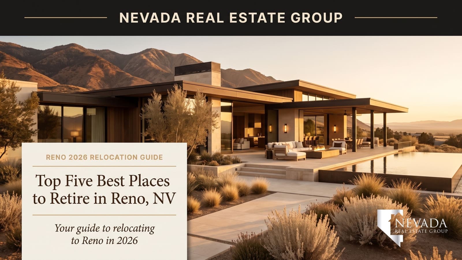 Northwest Reno Nevada with the Sierra Nevada mountains beyond — best places to retire in Reno NV 2026