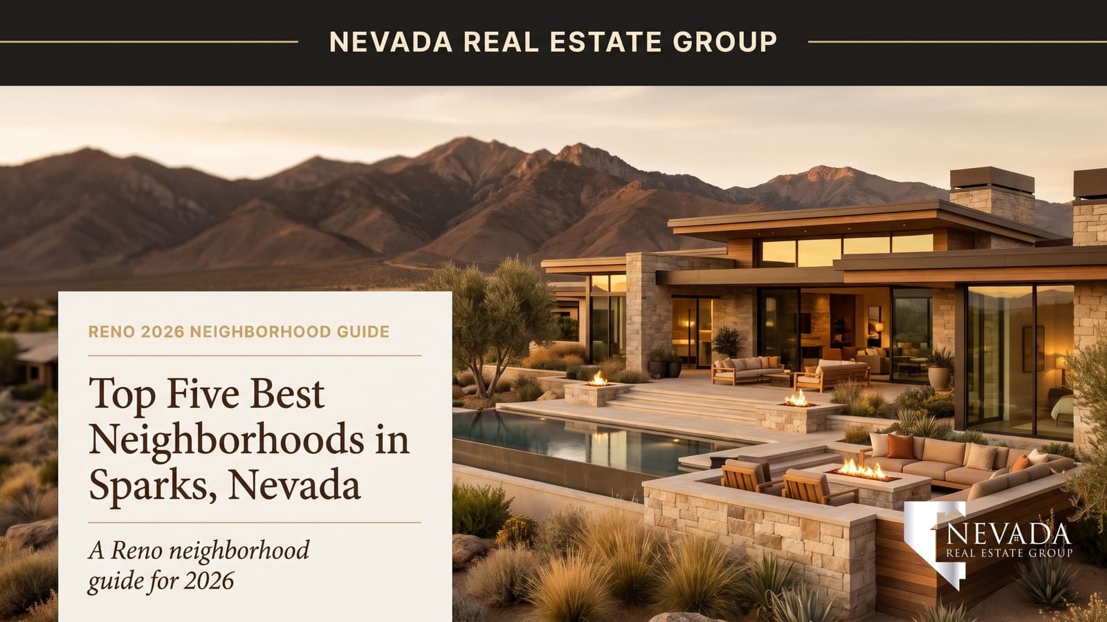 Aerial view of Sparks Nevada neighborhoods with Sierra Nevada mountains in the background — top neighborhoods guide 2026