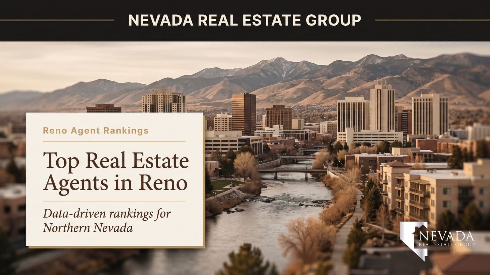 Reno Nevada residential skyline with the Sierra Nevada behind — ranking the top real estate agents by real data in 2026