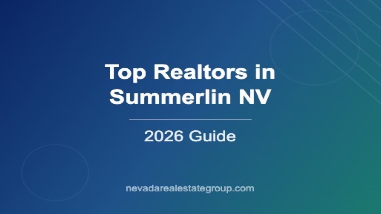 Top Realtors in Summerlin NV: Your 2026 Guide to the Best Agents