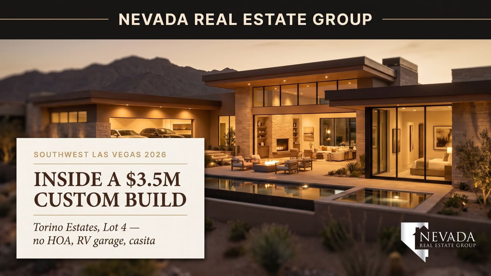 $3.5M Torino Estates Custom Home in Southwest Las Vegas 2026