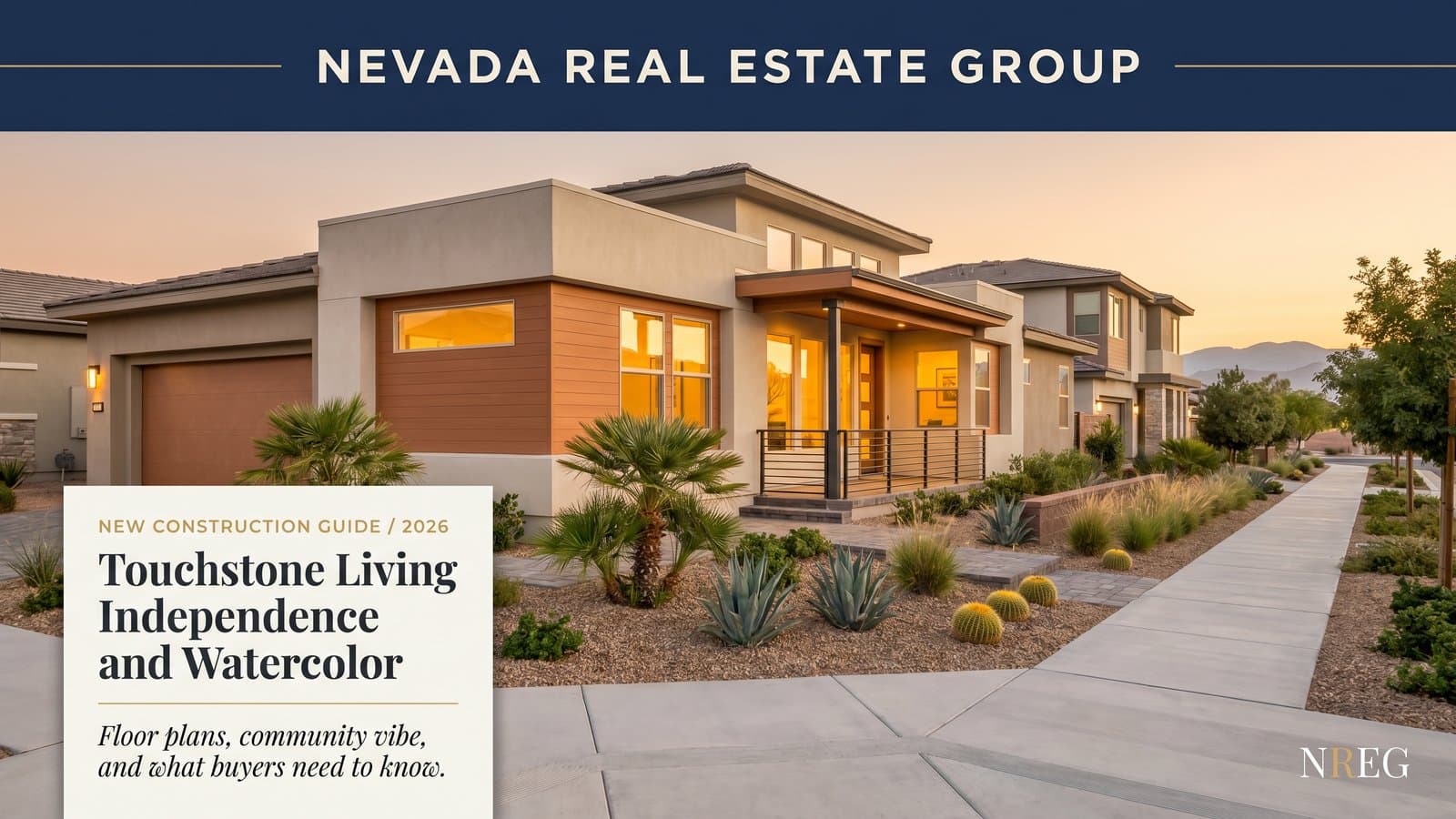 Touchstone Living new construction home in Las Vegas Independence community