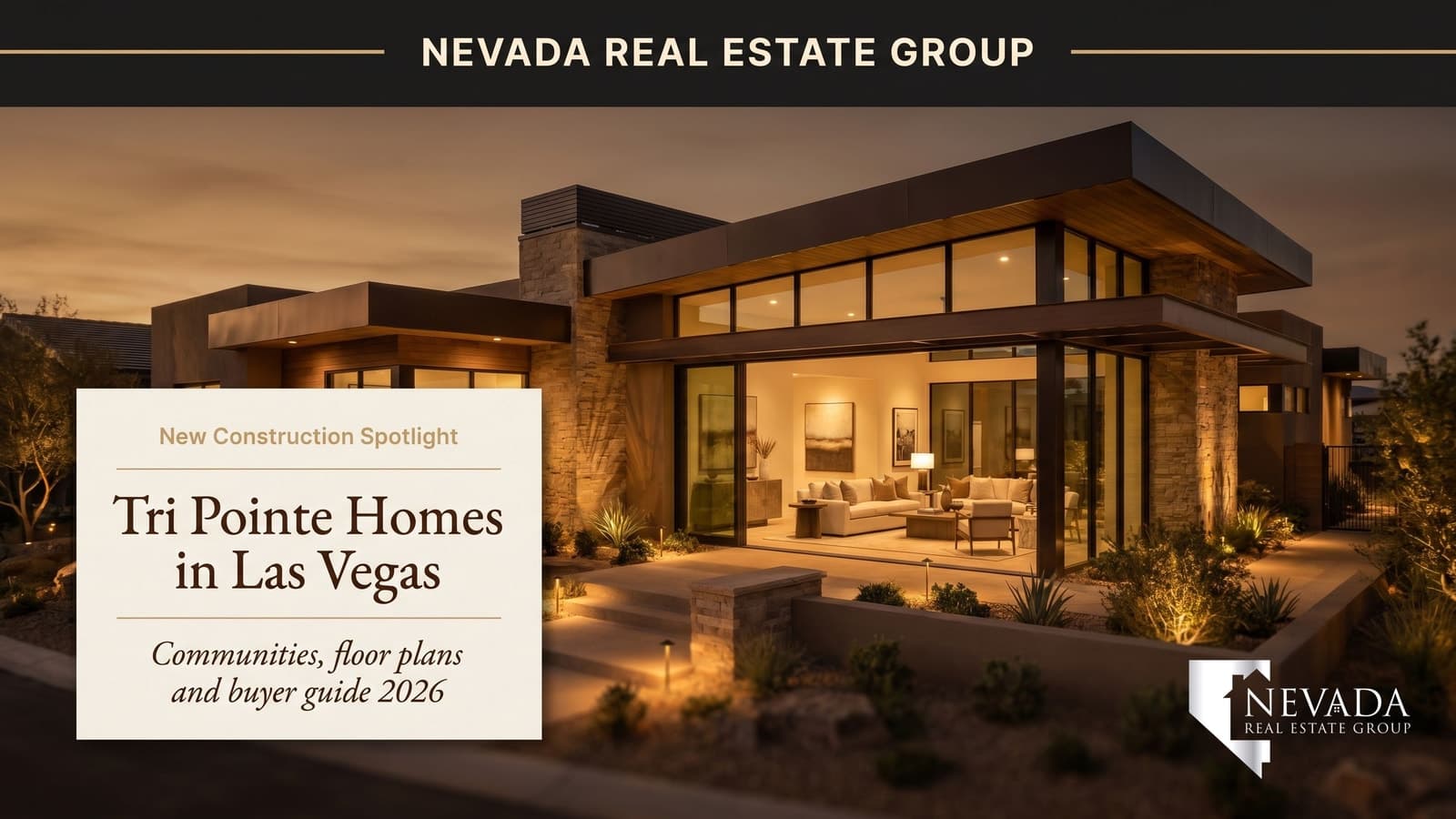 New Tri Pointe Homes neighborhood under construction in the Las Vegas valley with desert mountain backdrop in 2026