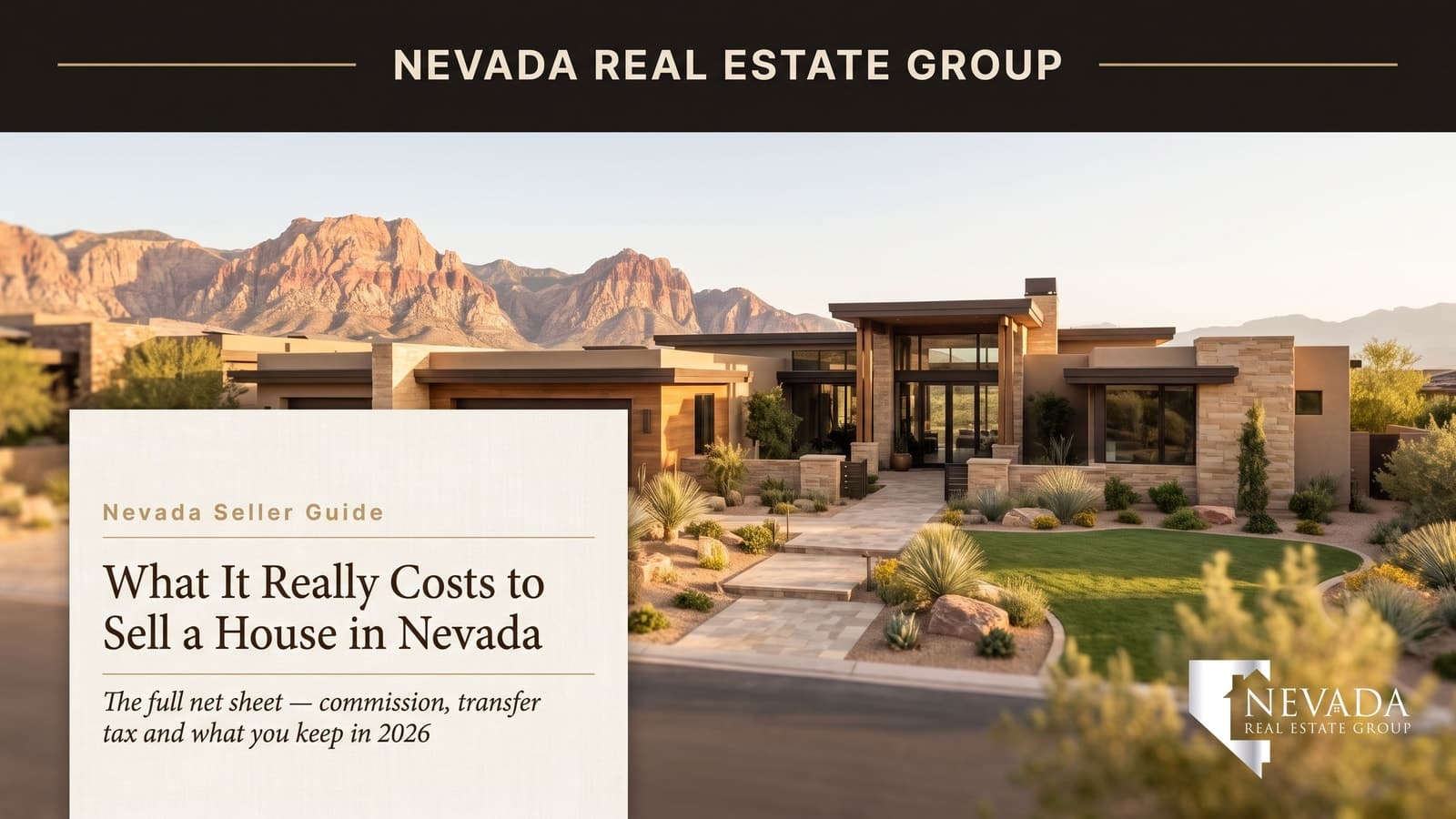 Nevada home seller reviewing a complete net sheet of selling costs before listing in 2026