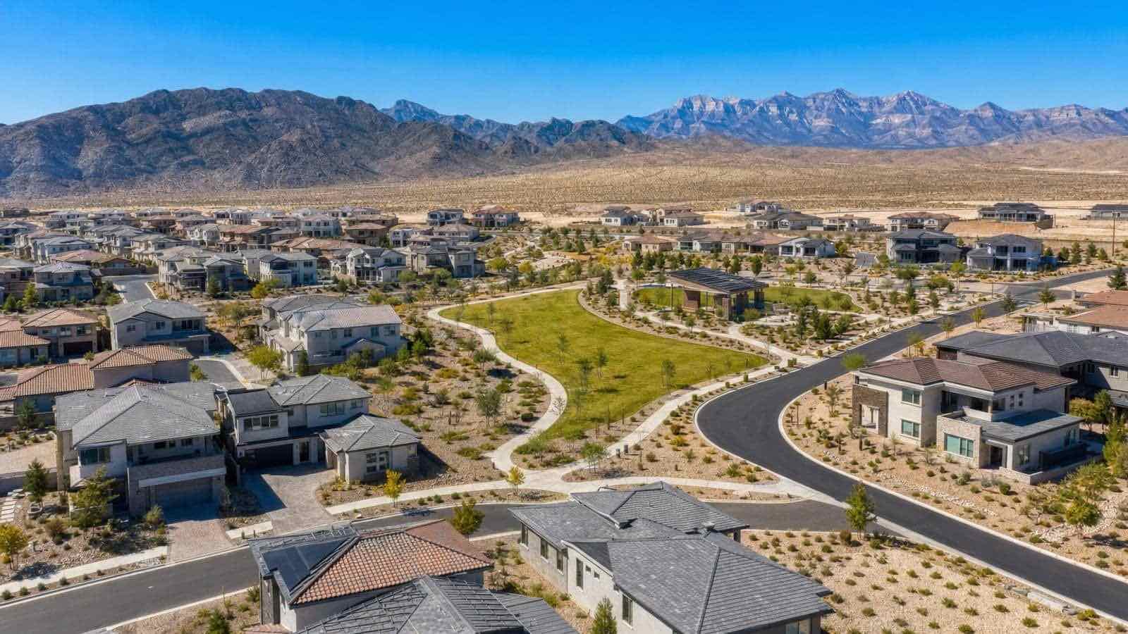Skye Canyon, northwest Las Vegas — contemporary master-planned neighborhoods at the base of the Spring Mountains