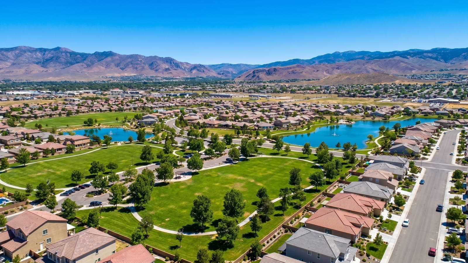 Spanish Springs West larger-lot homes against the Pah Rah foothills, north Sparks, Nevada