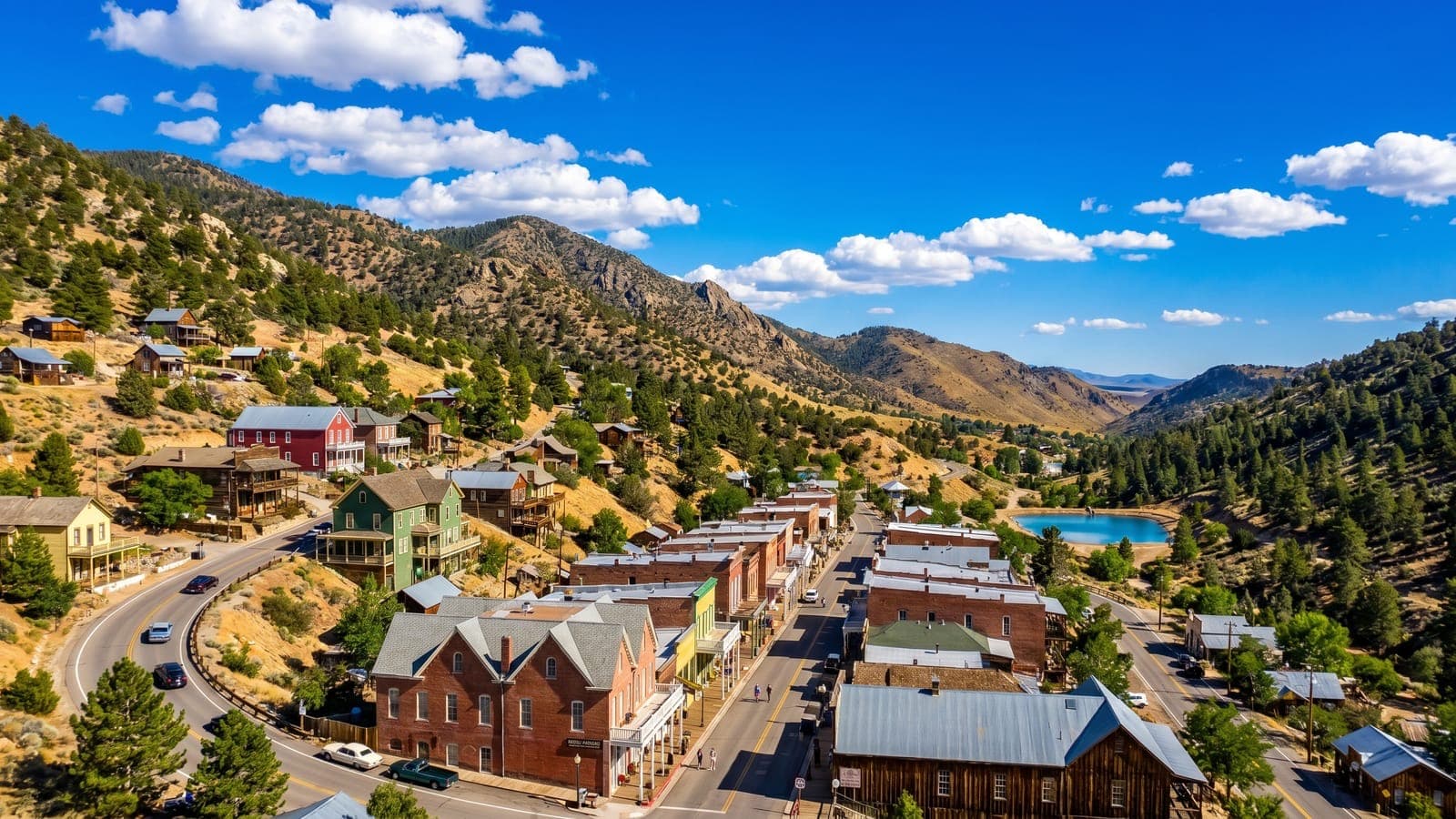 Virginia City, Nevada — historic Comstock-era homes on the Virginia Range in Storey County