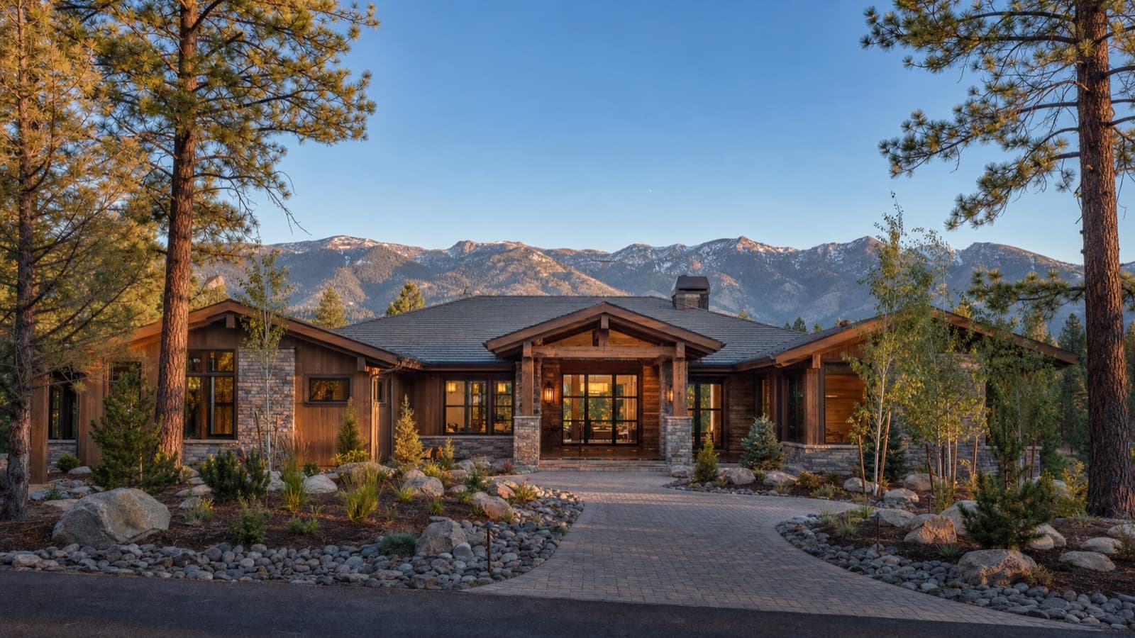 Luxury custom home in the pine-covered west-side foothills above Carson City, Nevada