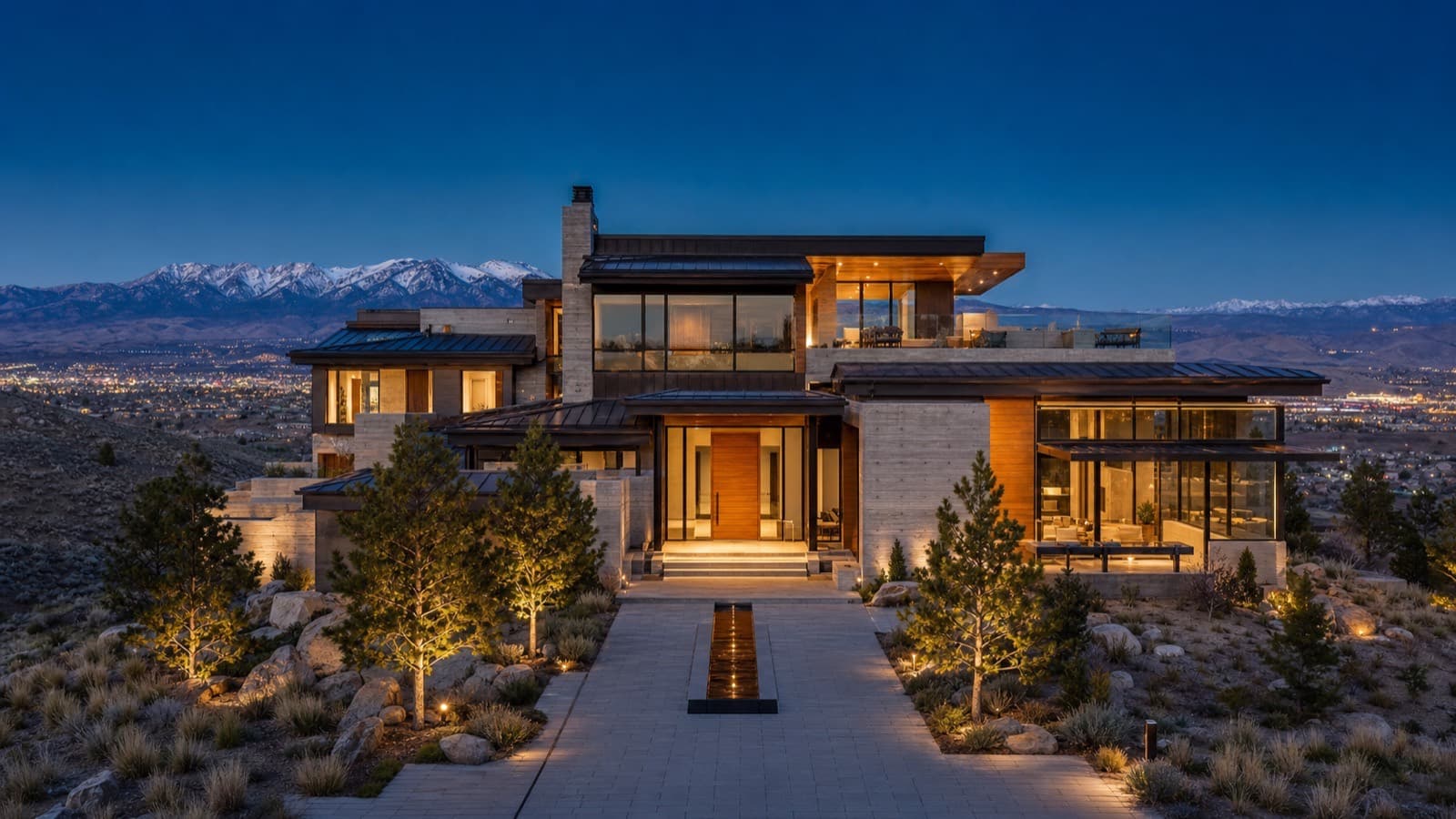 Open high-desert land parcel outside Reno, Nevada with the Sierra Nevada foothills behind