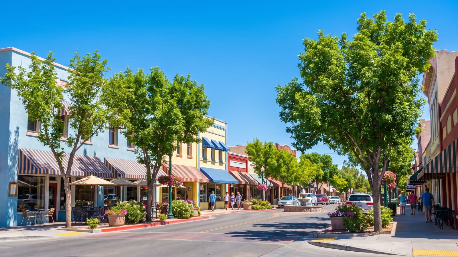 Boulder City Nevada downtown main street anchoring the small-town premium in August 2026