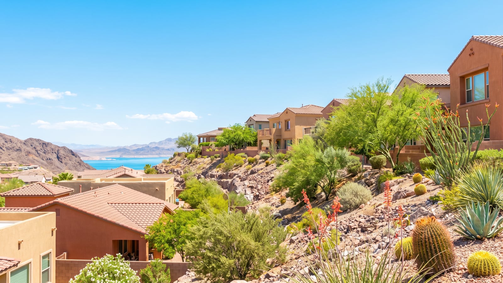 Hillside custom home in Boulder City Nevada where view-corridor sellers wait out the August 2026 market