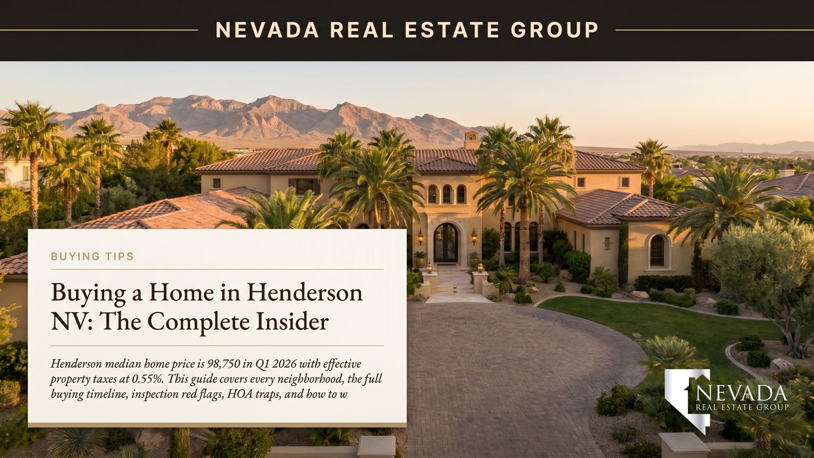 Henderson Nevada home suitable for FHA financing in Las Vegas valley