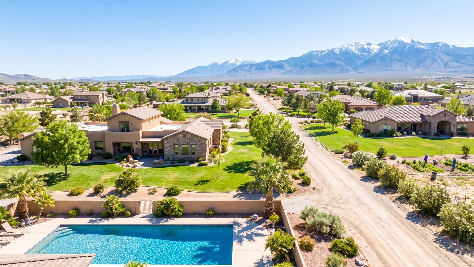 Manufactured home on owned land in Pahrump Nevada, a property type representing 52 of 284 local sales in summer 2026