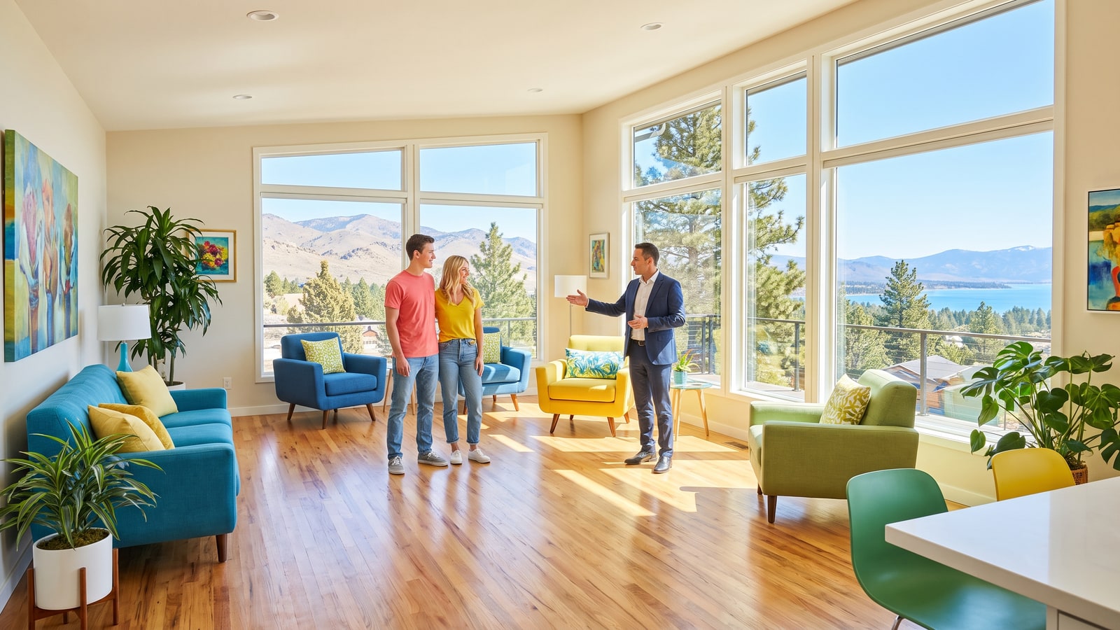 Buyers touring a Carson City Nevada home while weighing the August 2026 asking-versus-closing gap