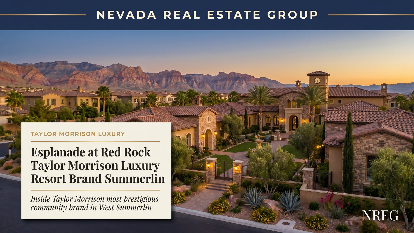 Esplanade at Red Rock Summerlin Taylor Morrison luxury resort lifestyle community new construction home
