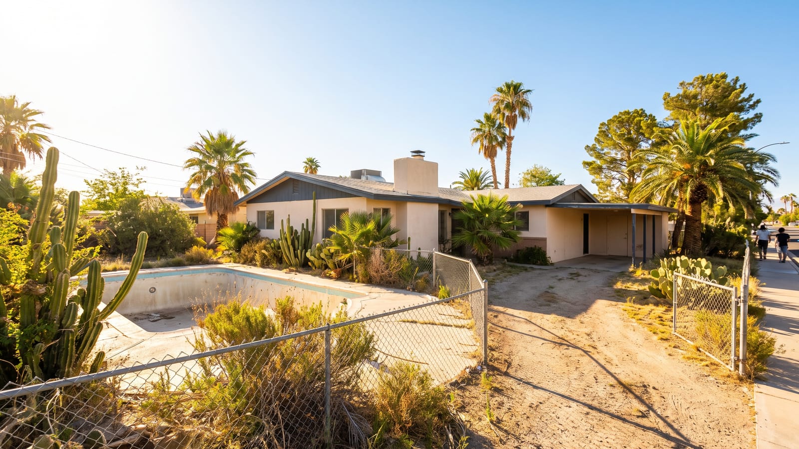 Dated Las Vegas ranch home with renovation potential representing REO buying math in 2026