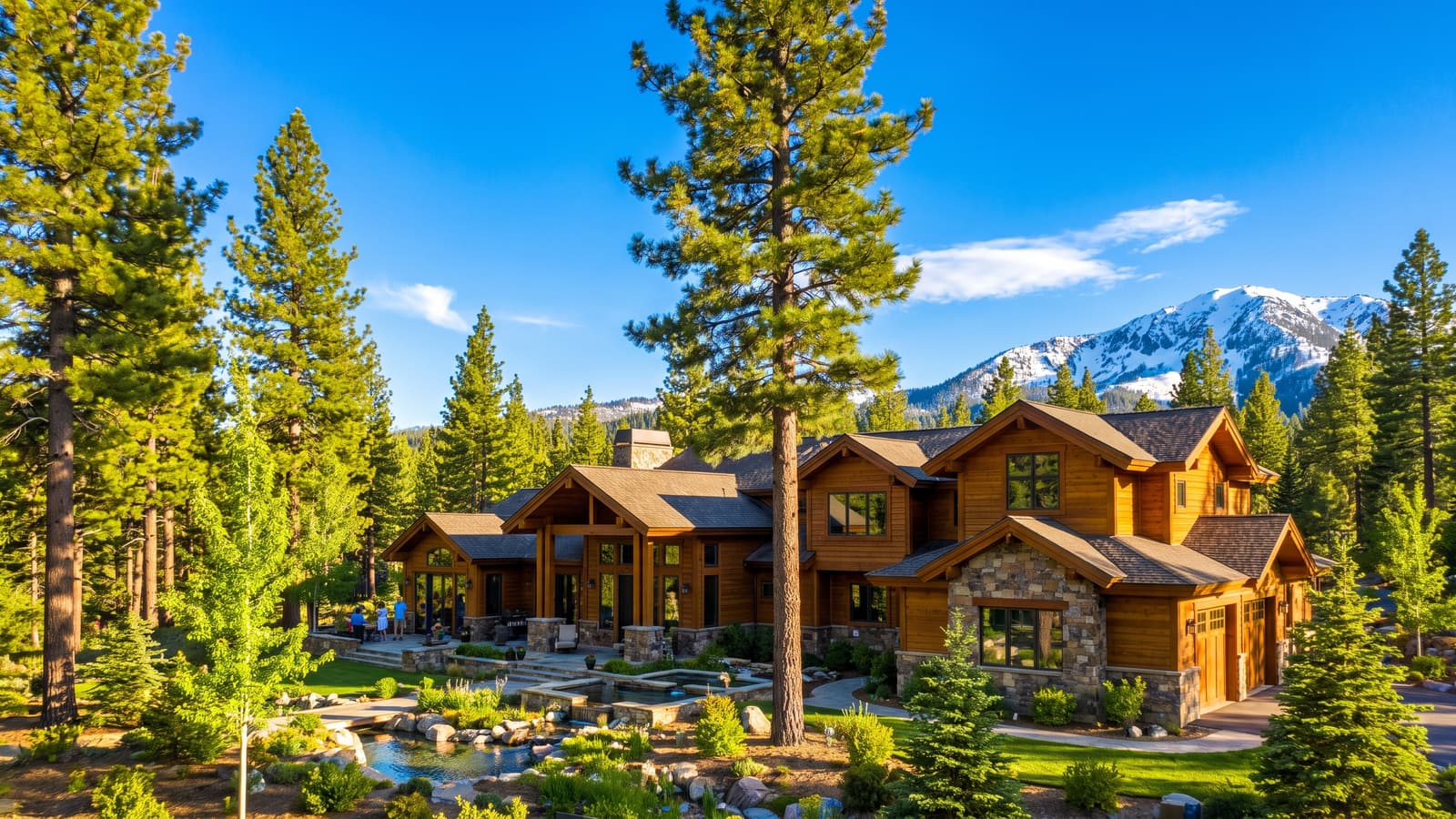 Genoa Nevada foothill estate home among pines below the Sierra in Carson Valley