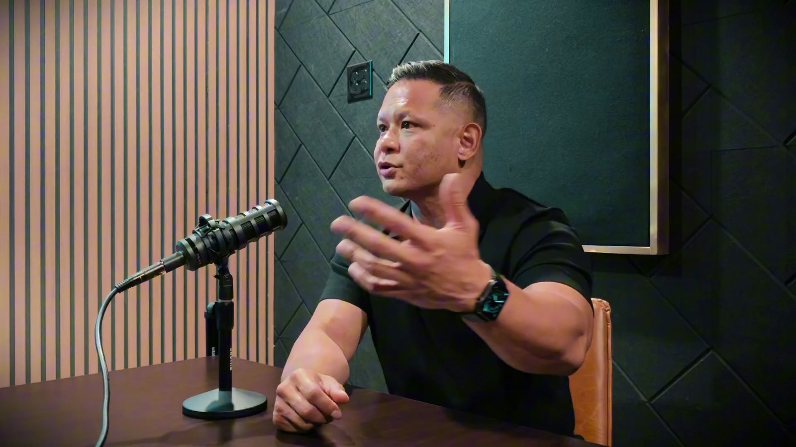 Ray San Nicolas of Nevada Real Estate Group explaining LVMPD public crime data during a Las Vegas Playbook podcast episode