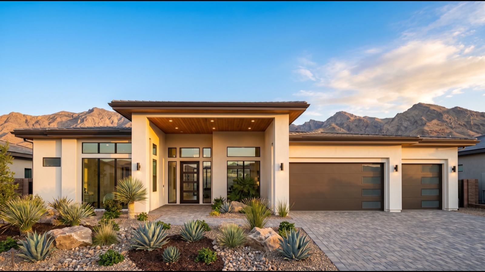 Single-family Las Vegas home exterior with desert landscaping, representing the 4,991 single-family listings on the September 2026 board
