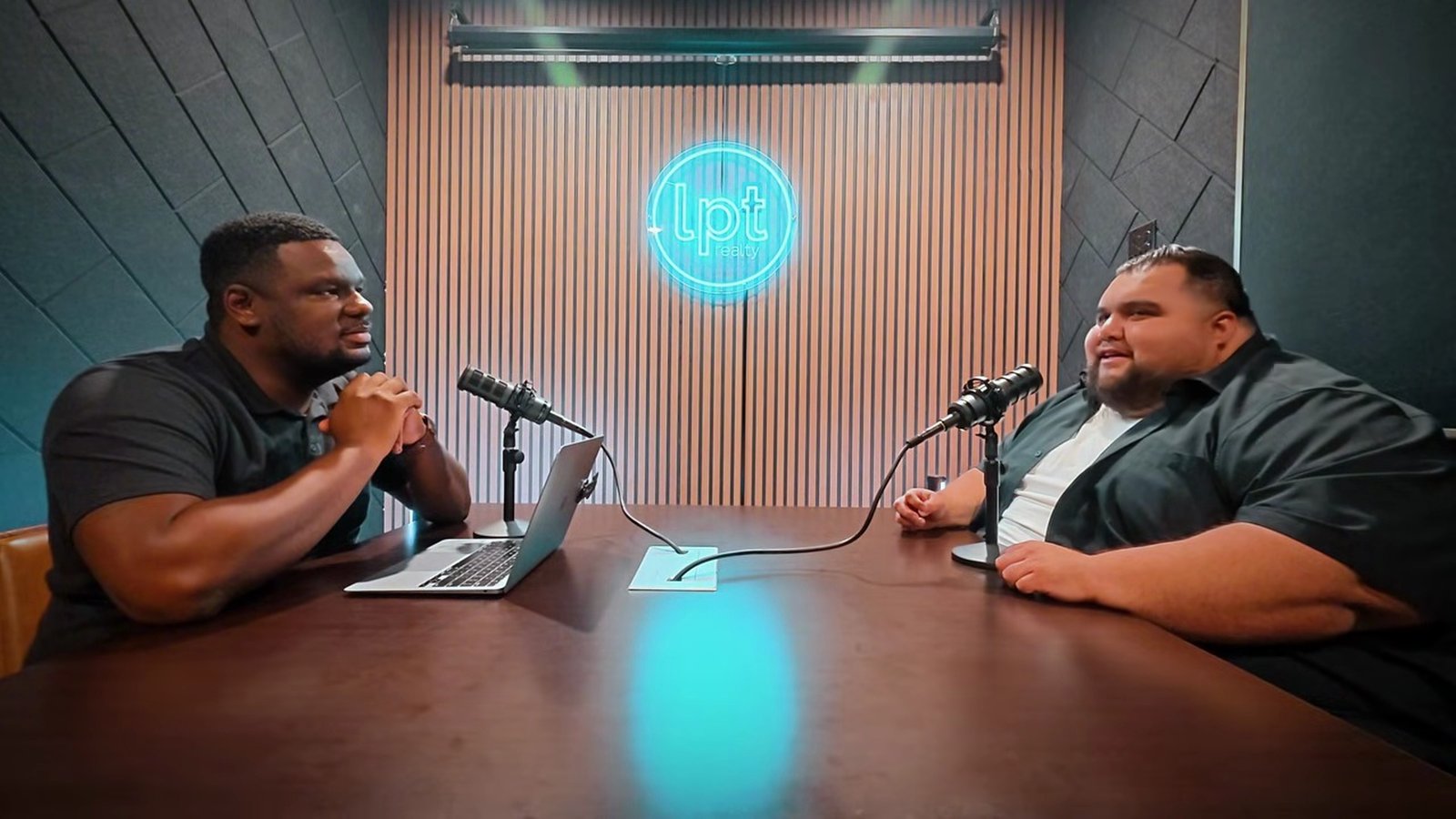 Nevada Real Estate Group agents Daniel Pittman and Martin Chagolla recording a Las Vegas Playbook episode about choosing a neighborhood