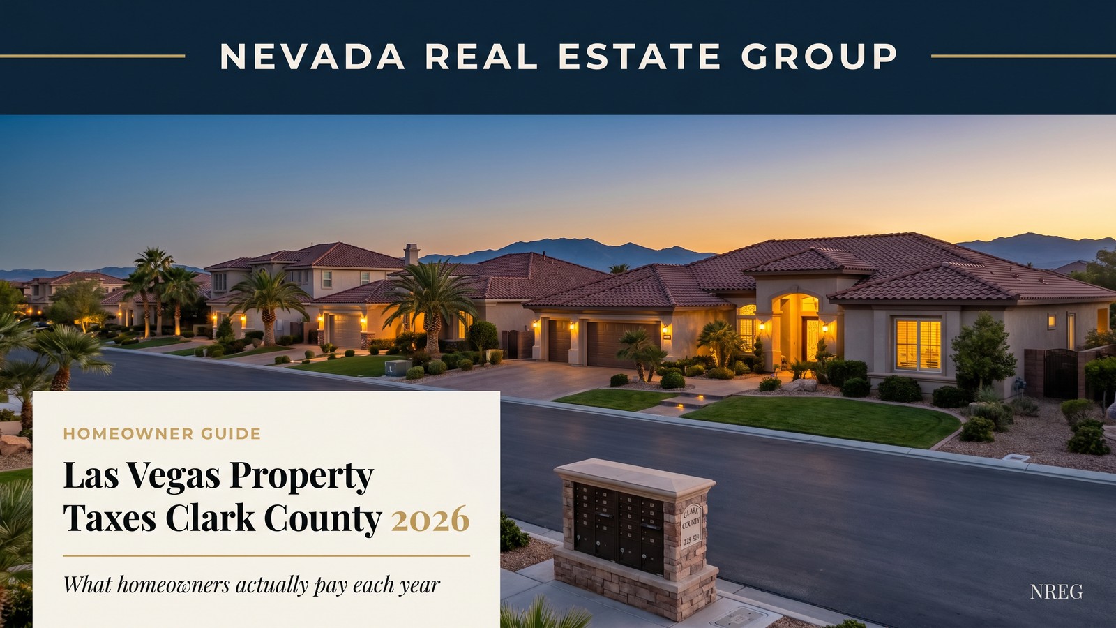 Clark County Nevada property tax proration math on Las Vegas closing disclosure showing seller credit to buyer based on fiscal year calendar