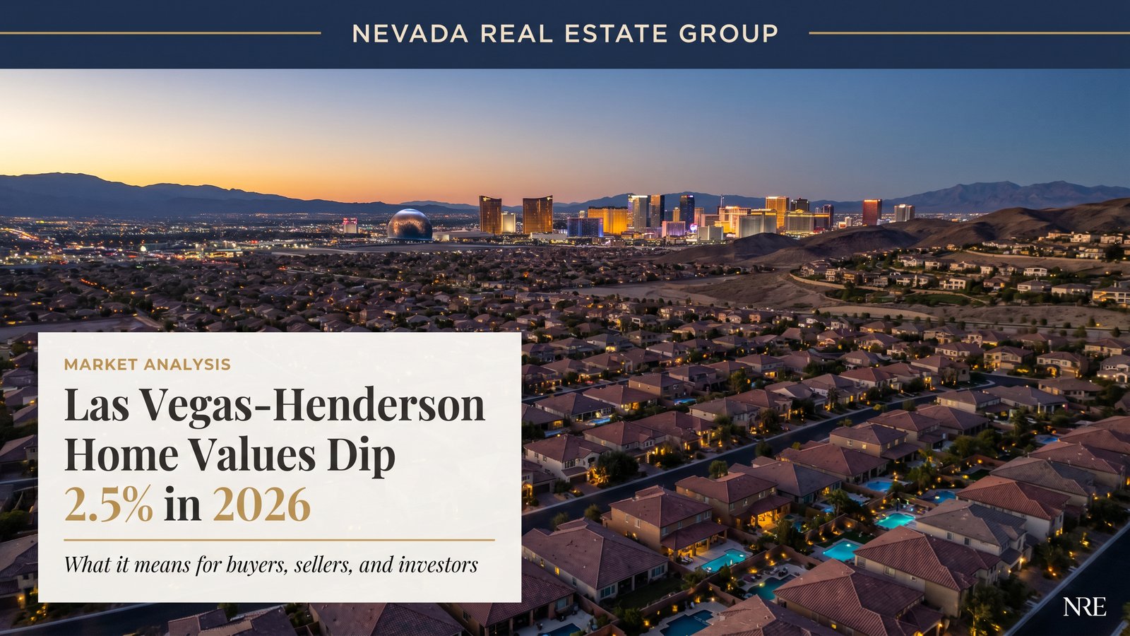 A Southern Nevada home of the kind used in the worked short-sale example, in a Las Vegas valley neighborhood