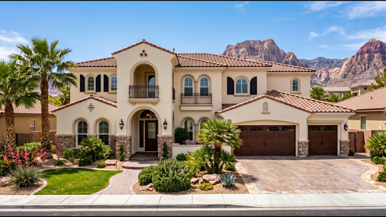 Las Vegas investment home in a residential neighborhood that an investor might consider for a short-term rental