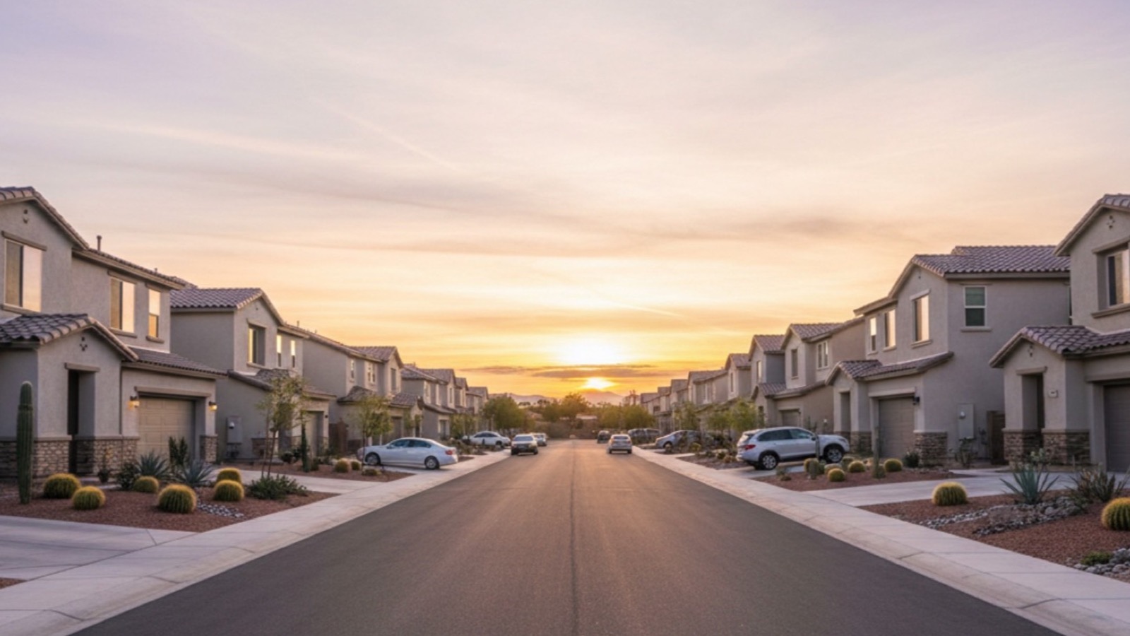 Las Vegas Strip and valley skyline at night — Las Vegas real estate market and appreciation 2026