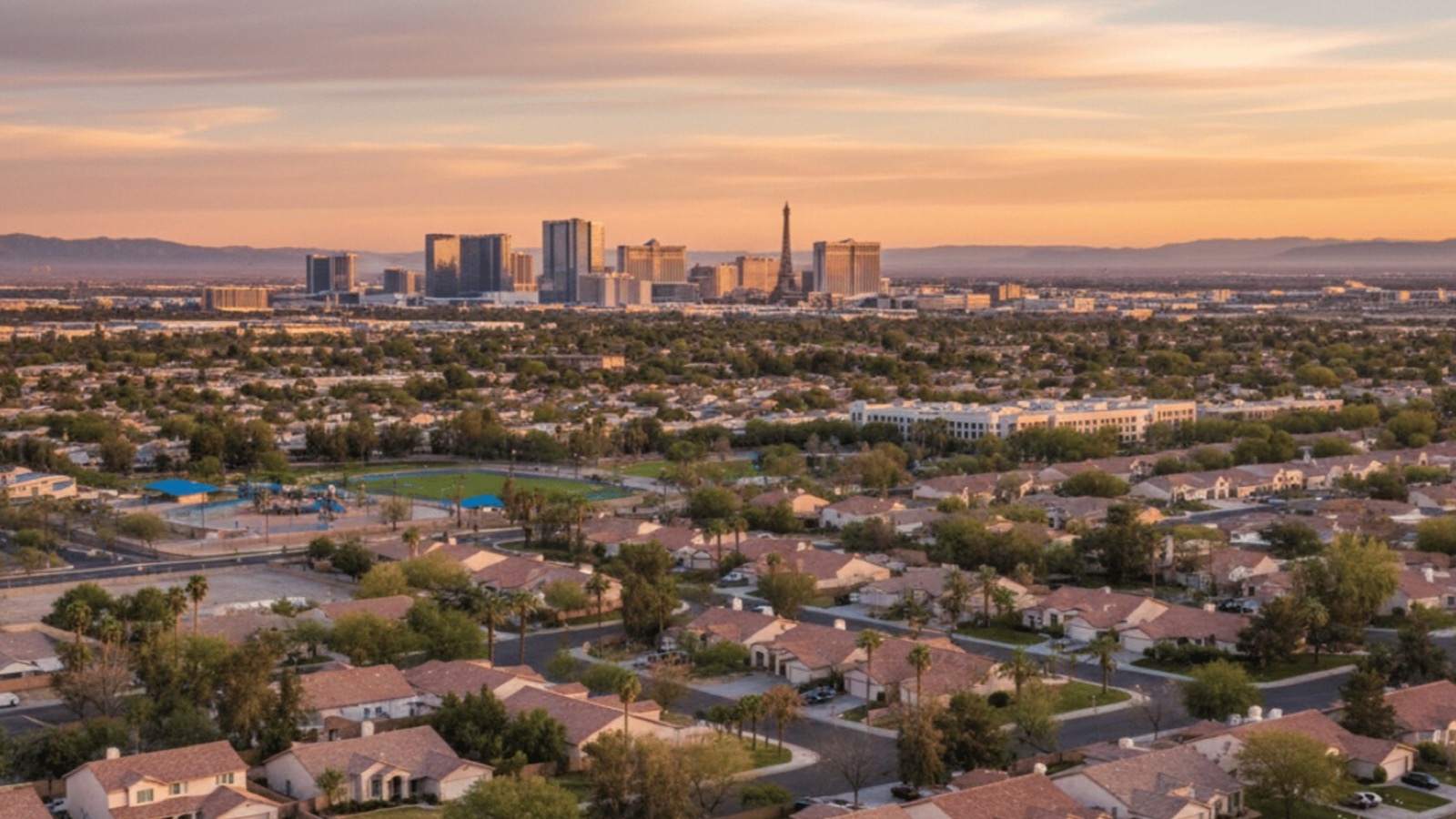 Spring Valley central Las Vegas residential streetscape — the strongest central-location, mid-tier-value rental cluster for young professionals in 2026