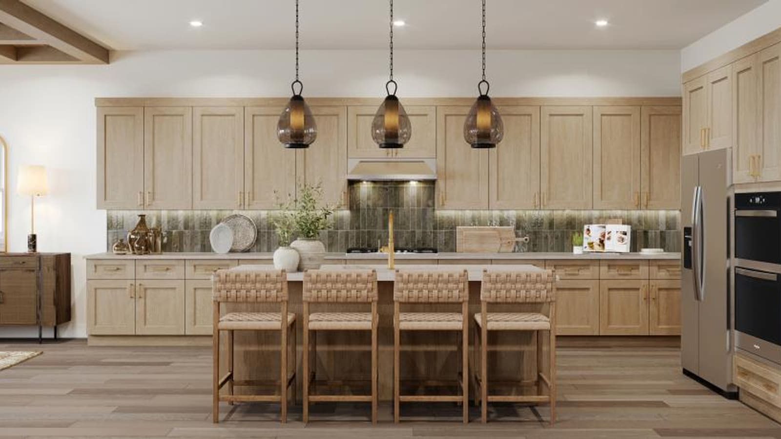 Representative builder image of modern kitchen execution