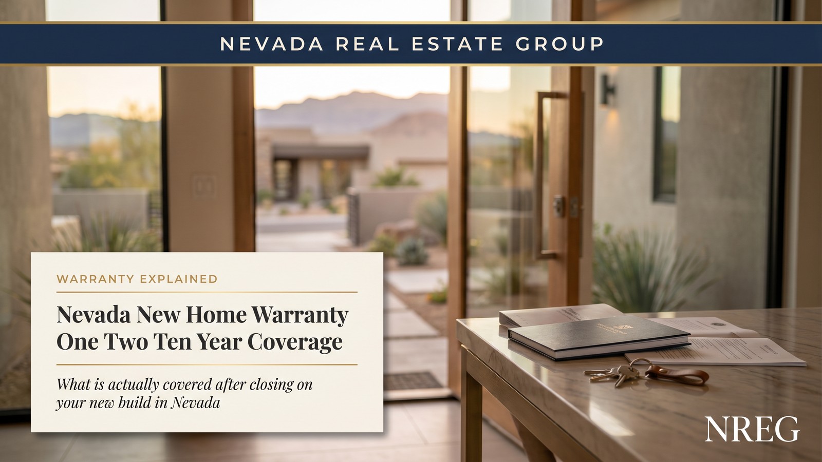 Las Vegas new home warranty 1-2-10 coverage chart showing structural protection across desert climate stresses