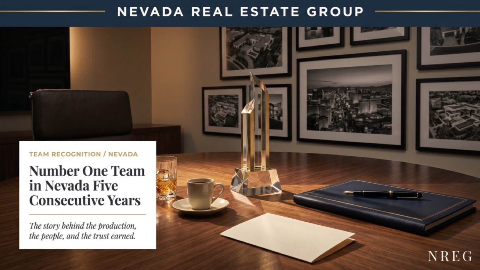 Nevada Real Estate Group recognized as the number one real estate team in Nevada with a Henderson community backdrop
