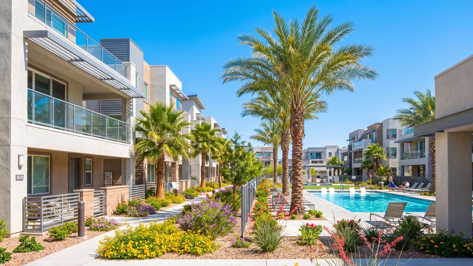 Modern Las Vegas townhome community popular with relocating healthcare workers in 2026