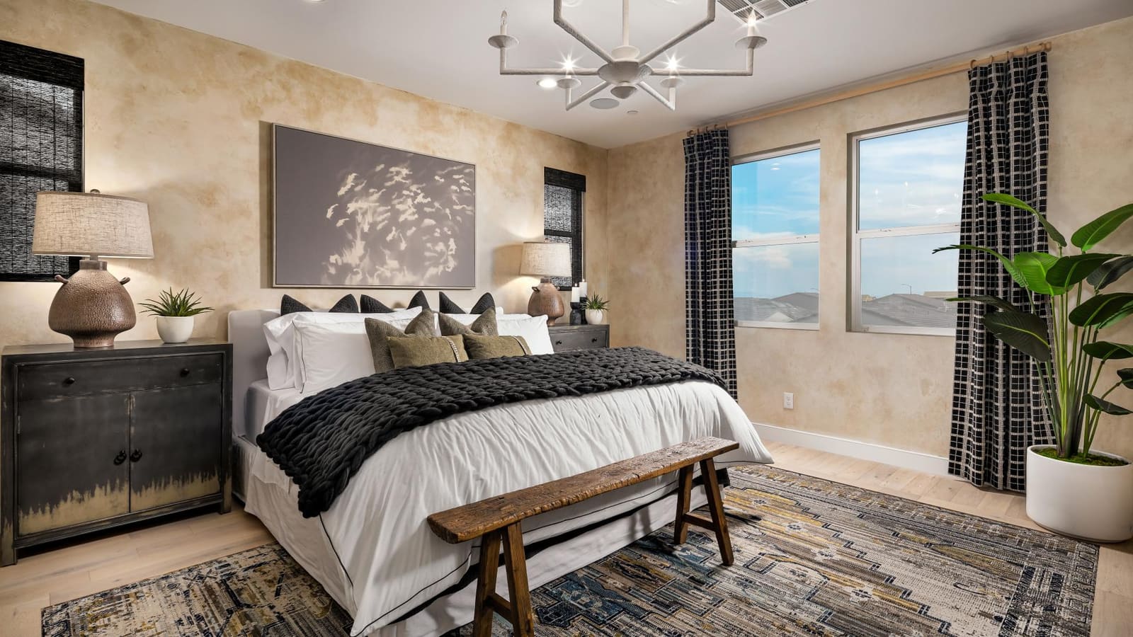 Representative builder image showing a spacious primary bedroom suite