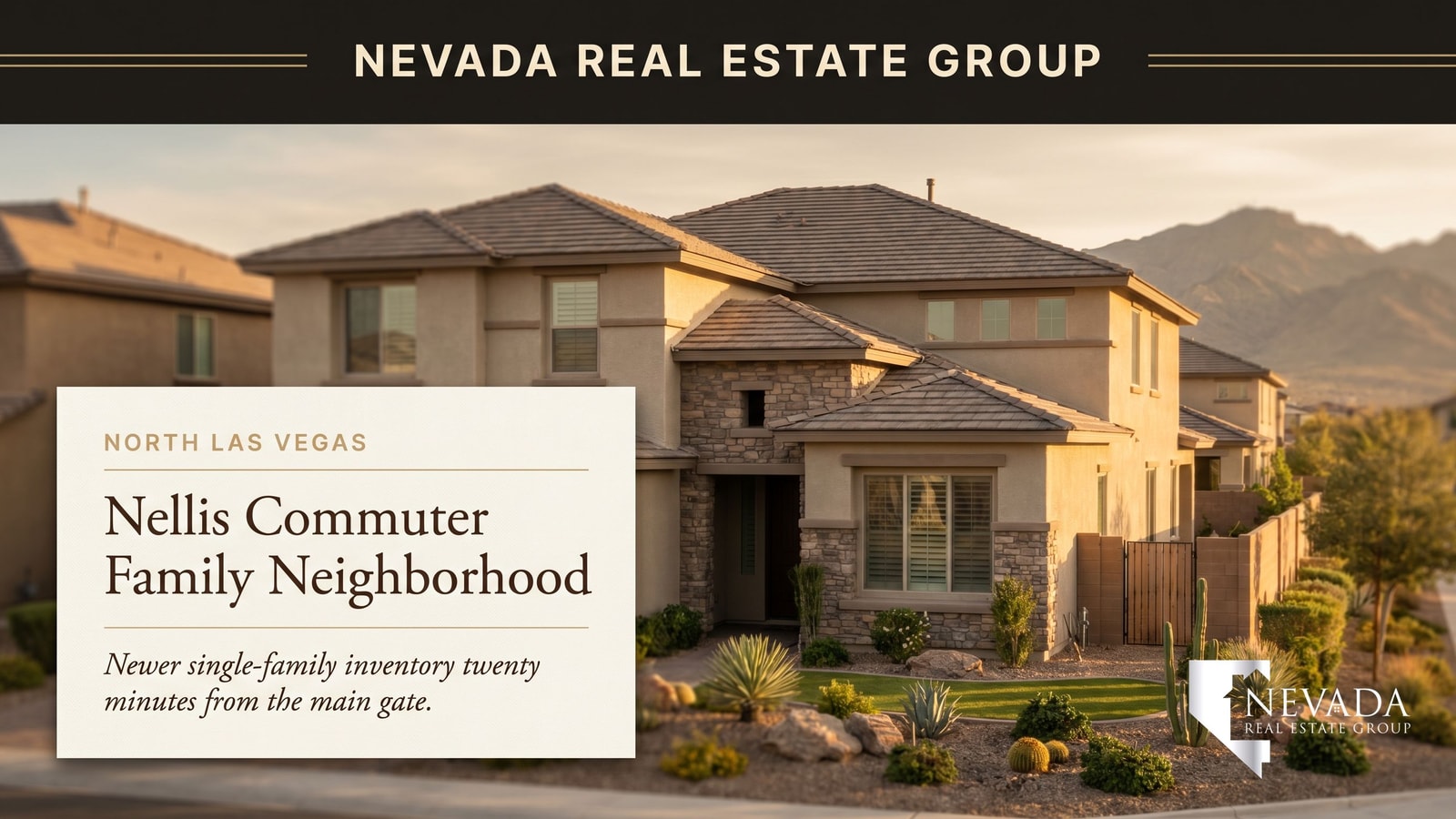Family tract home in North Las Vegas ZIP 89031 representing the core of the city's resale market in 2026