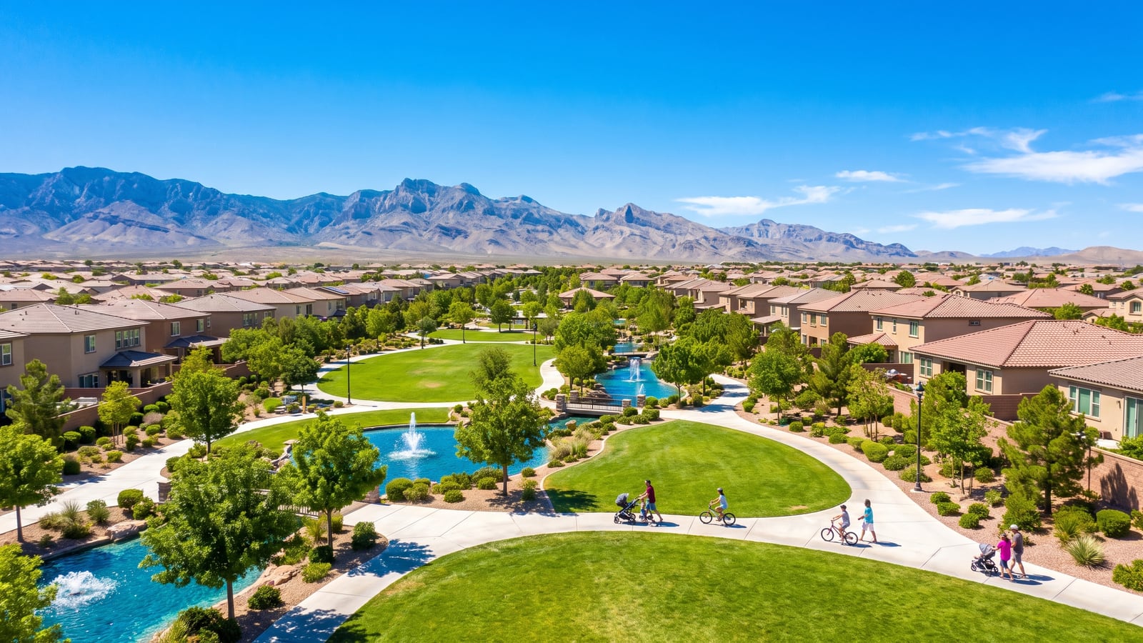 Centennial Hills Las Vegas suburban homes with mountain backdrop, ranked among best suburbs 2026