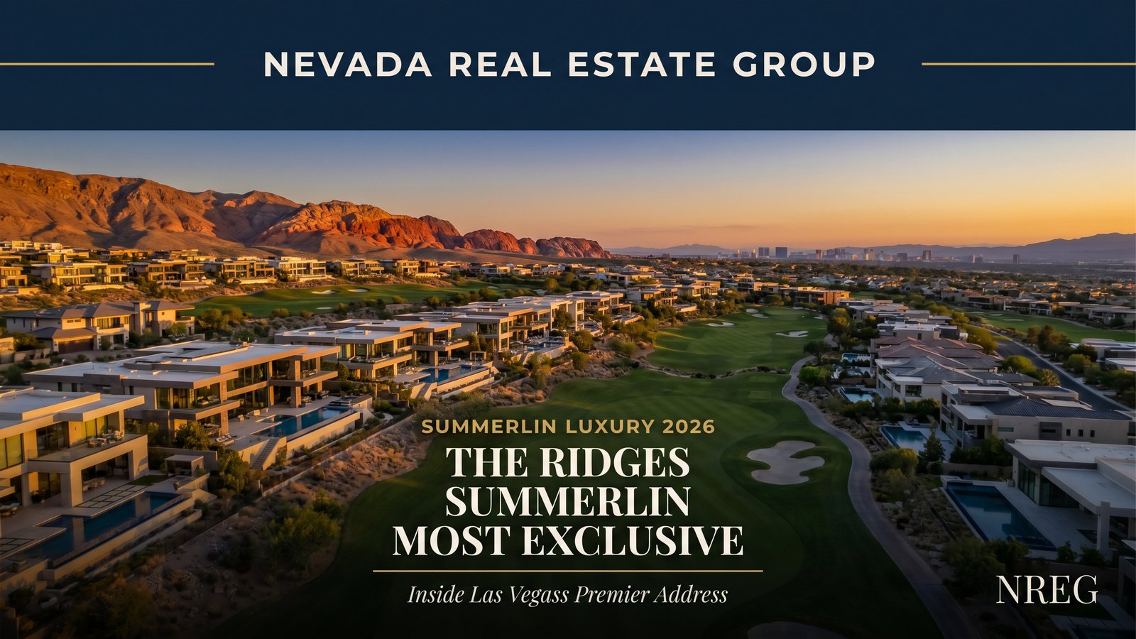 The Ridges Summerlin luxury custom estate with Red Rock Canyon views