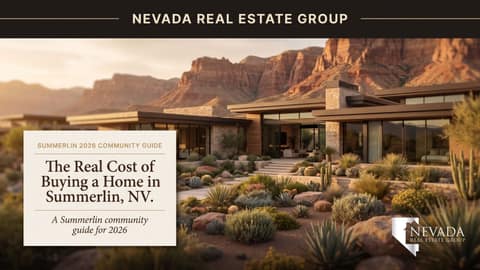 The Real Cost of Buying a Home in Summerlin, NV