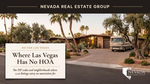Which Las Vegas Neighborhoods Have No HOA? The 2026 ZIP-by-ZIP Map