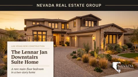 Lennar Jan Model: Rare Downstairs Suite Home Las Vegas 2026