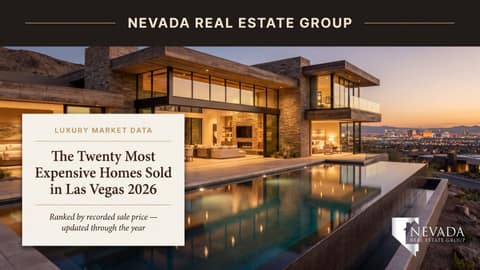 Top 20 Most Expensive Homes Sold in Las Vegas 2026