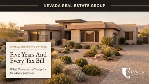 Nevada Squatters' Rights 2026: What the Law Actually Says