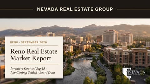 Reno Real Estate Market Report September 2026
