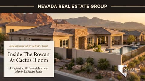 Richmond American Rowan at Cactus Bloom: Touring a Single-Story Summerlin West Plan