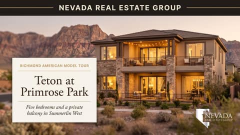 Inside Richmond American's Teton at Primrose Park in Summerlin West