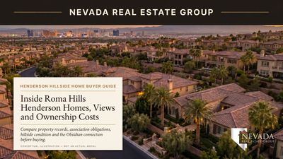 Roma Hills Henderson Hillside Gated Buyers Guide 2026